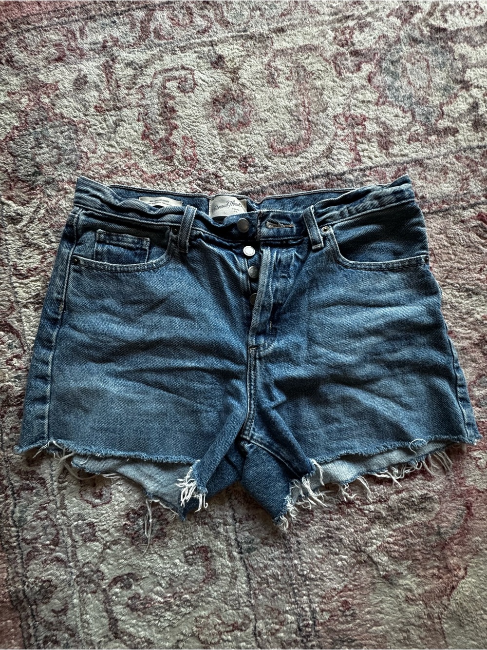 Universal Thread Vintage High-Rise Dark Blue Denim Shorts